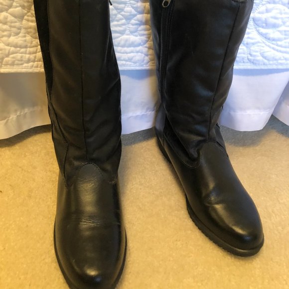 Toasty-Warm Black Toewarmers boots 9N - Picture 6 of 8